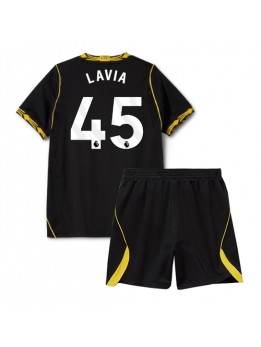 Chelsea Romeo Lavia #45 Replika Borta Kläder Barn 2026-27 Kortärmad (+ byxor)